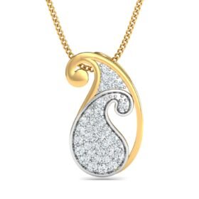 Flawless Fashion Diamond Pendants 0.36 Ct Diamond Solid 14K Gold