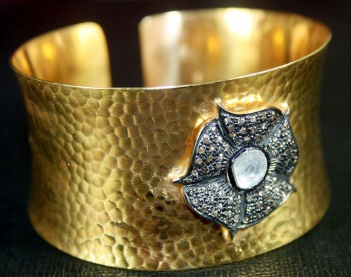 vintage bracelets 1.03 Tcw Rose Cut Diamond 925 Sterling Silver vintage diamond jewelry