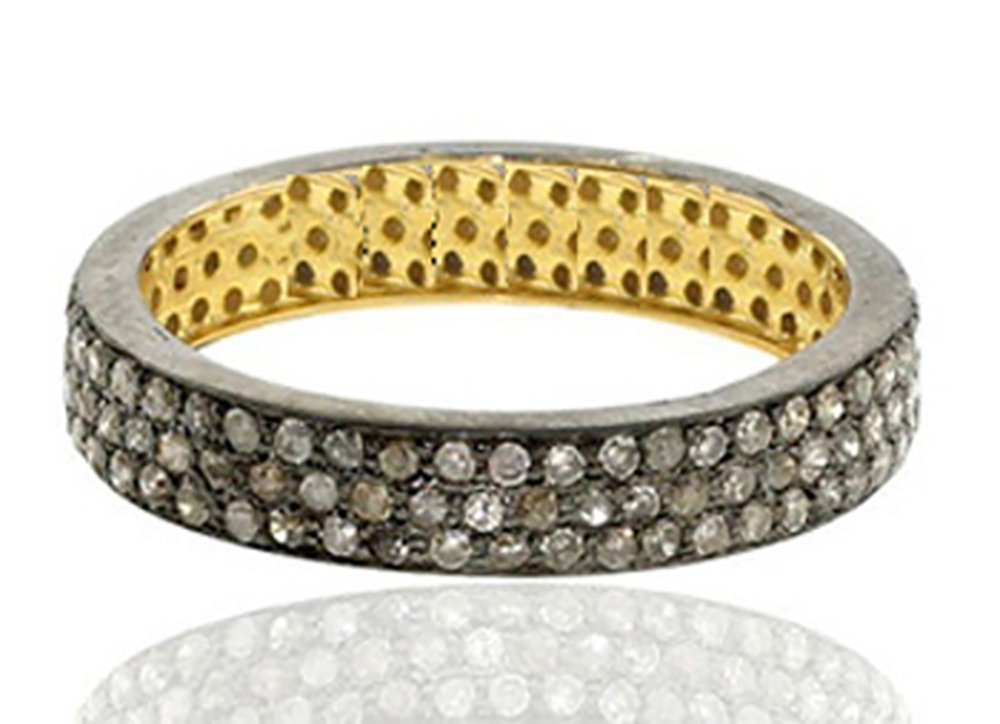 vintage engagement rings 1.8 Tcw Rose Cut Diamond 925 Sterling Silver art deco jewelry