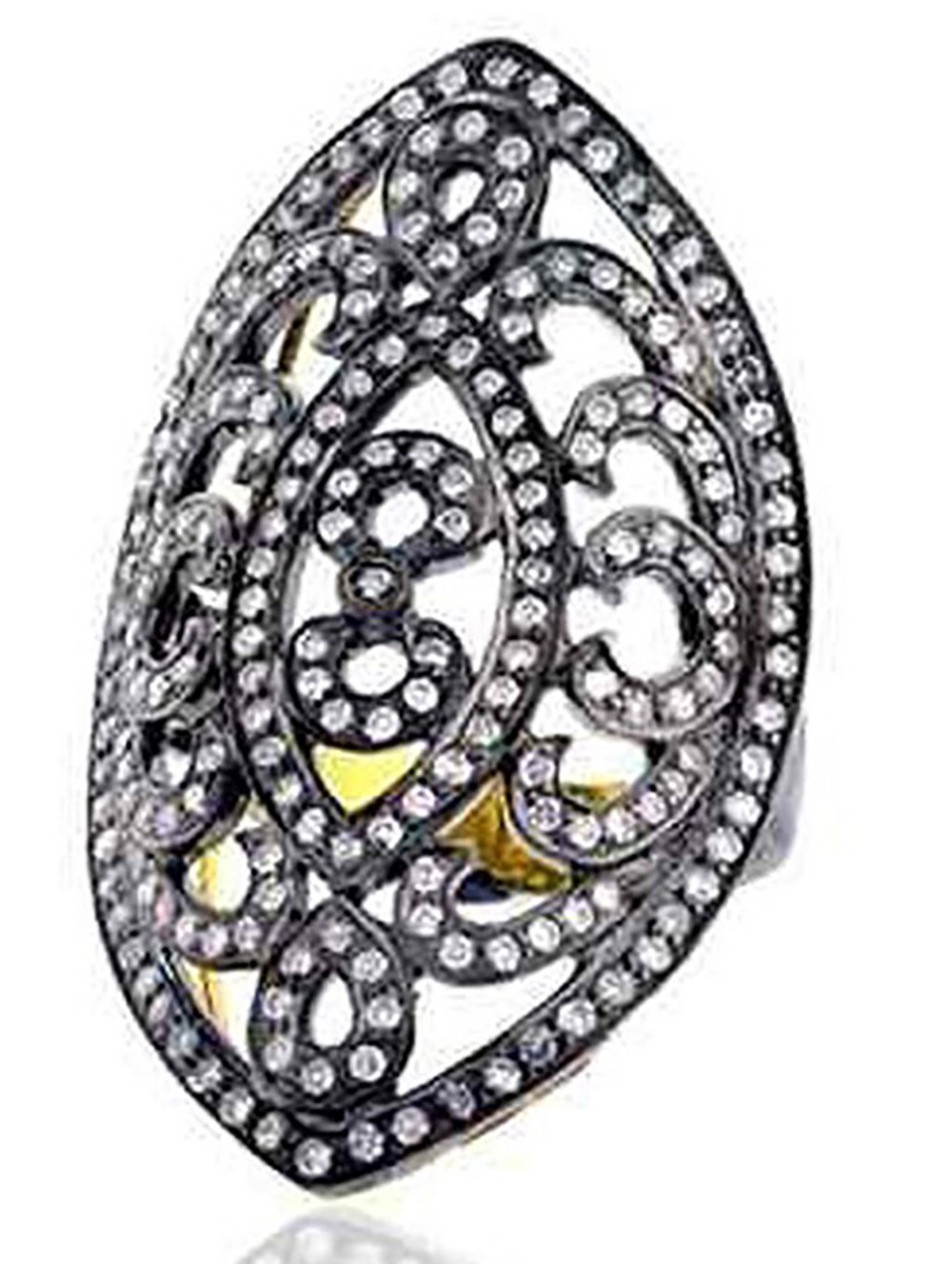 rose cut rings 2.25 Tcw Rose Cut Diamond 925 Sterling Silver art deco jewelry