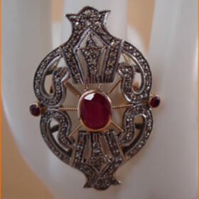 vintage rings 2.75 Tcw Ruby Rose Cut Diamond 925 Sterling Silver vintage diamond jewelry