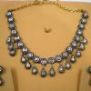 antique necklace 15.7 Tcw  Rose Cut Diamond 925 Sterling Silver vintage style jewelry