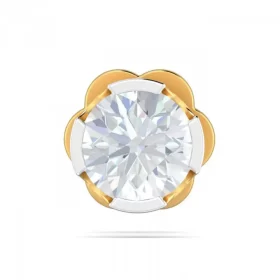 DazzleBeam Diamond Nose Pin In 14Kt Yellow Gold (0.4 gram) with Diamonds (0.08 Ct)