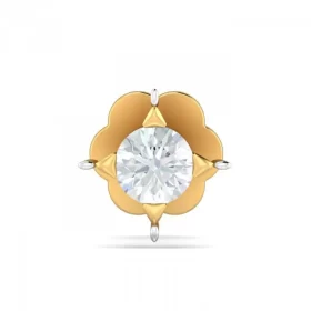 TwinkleGlow Diamond Nose Pin In 14Kt Yellow Gold (0.2 gram) with Diamonds (0.04 Ct)