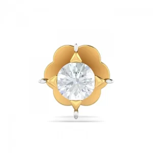 TwinkleGlow Diamond Nose Pin In 14Kt Yellow Gold (0.2 gram) with Diamonds (0.04 Ct)