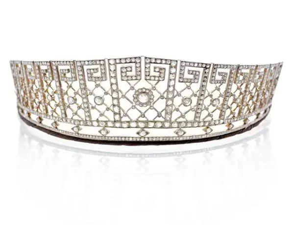 Exatic 31.05 Carat Diamond 925 Sterling Silver Royal Crown