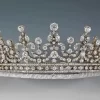 Charming 23 Carat Diamond 925 Sterling Silver Bridal Crown