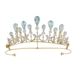 Contemporary 58 Carat Diamond 925 Sterling Silver Queen Crown