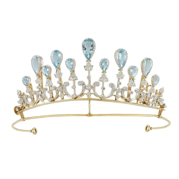 Contemporary 58 Carat Diamond 925 Sterling Silver Queen Crown