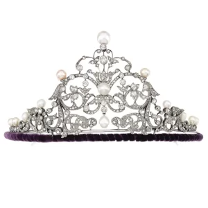 Stunning 25.12 Carat Diamond 925 Sterling Silver Bridal Tiara