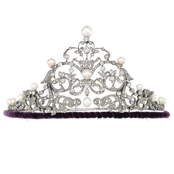 Stunning 25.12 Carat Diamond 925 Sterling Silver Bridal Tiara