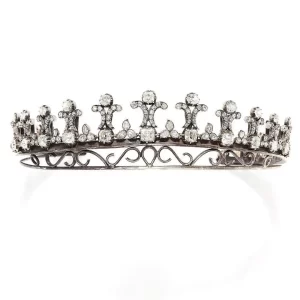 Precious 11.11 Carat Diamond 925 Sterling Silver Queen Tiara