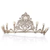 Handcrafted 71.96 Carat Diamond 925 Sterling Silver Birthday Tiara