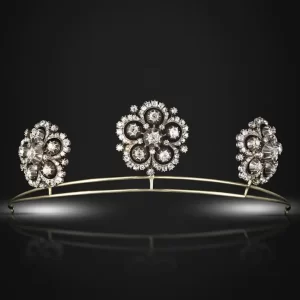 Contemporary 5.4 Carat Diamond 925 Sterling Silver Birthday Tiara