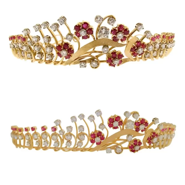 Handmade 50.45 Carat Diamond 925 Sterling Silver Queen Tiara