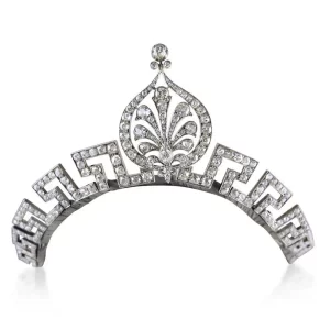 Graceful 20 Carat Diamond 925 Sterling Silver Birthday Tiara