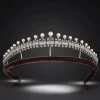 Fashionable 28.85 Carat Diamond 925 Sterling Silver Birthday Tiara