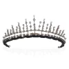 Contemporary 7.965 Carat Diamond 925 Sterling Silver Birthday Tiara