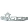 Fashionable 7.48 Carat Diamond  44.88Gms 14Kt White Gold Queen Headband