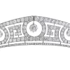 Adorable 360 Pcs Cubic Zirconia Diamond 72 Gms 925 Sterling Silver Queen Crown