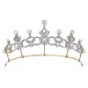 Designer 296 Pcs Cubic Zirconia Diamond 53.28 Gms 925 Sterling Silver Bridal Tiara