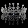 Elegant 165 Pcs Cubic Zirconia Diamond 66 Gms 925 Sterling Silver Queen Tiara