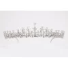 Fashionable 180 Pcs Cubic Zirconia Diamond 54 Gms 925 Sterling Silver Royal Tiara