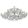 Majestic Scrollwork Diamond Convertible Crown Tiara Necklace Set in Platinum Finish (30.42 Carat)