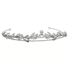 Diamond Laurel Wreath Headband Tiara Necklace Set (16.02 Carats)